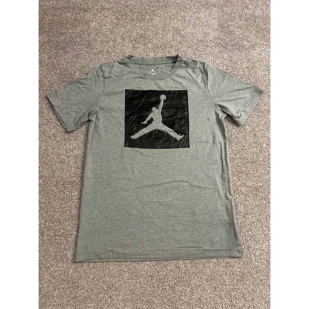 Jordan T-Shirt Youth XL Gray Excellent Jumpman‎ Graphic Short Sleeve Tee